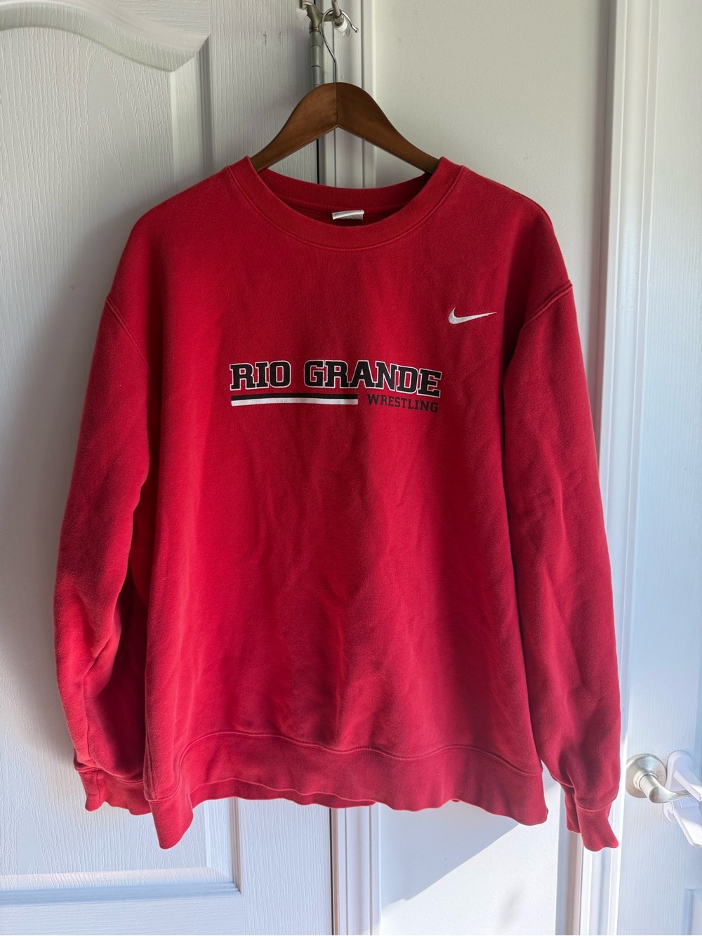 Nike Red Rio Grande Wrestling Crewneck Sweatshirt